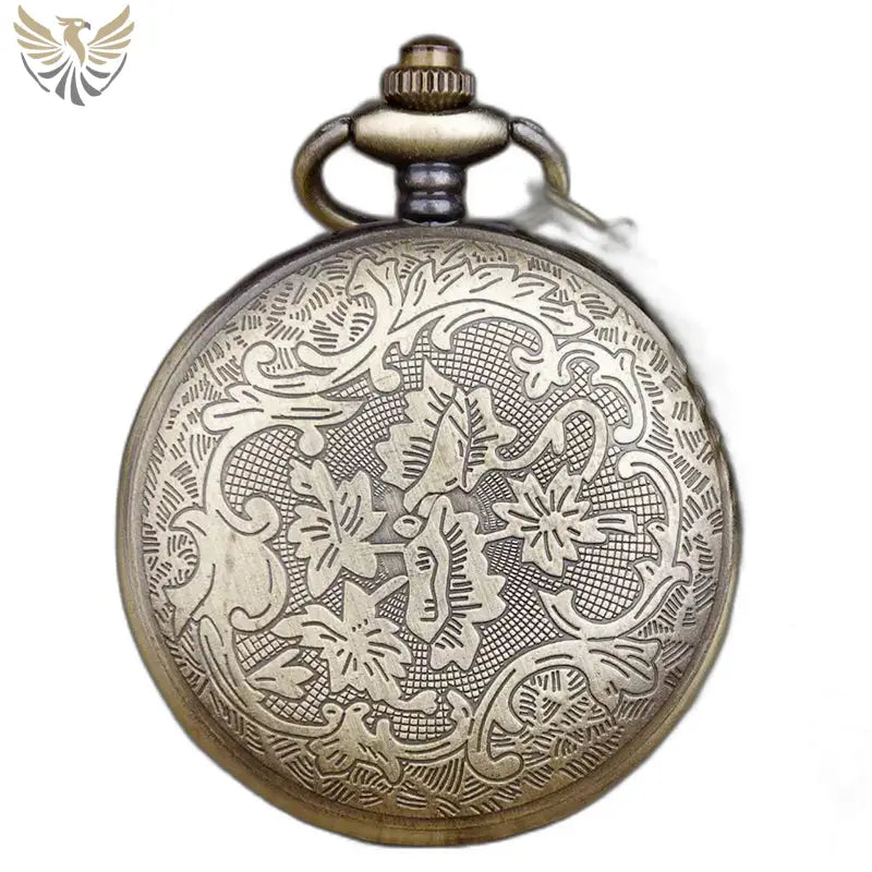 Montre Gousset Collier Femme Style Vintage avec un élégant bracelet en bronze