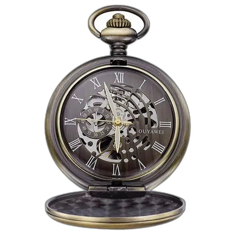 Montre Gousset Complication Moderne Chic Bronze Or, élégant gousset à complication en bronze