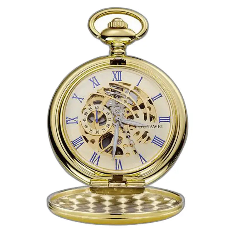 Montre Gousset Complication Moderne Chic Bronze Or, une montre à gousset élégante en or