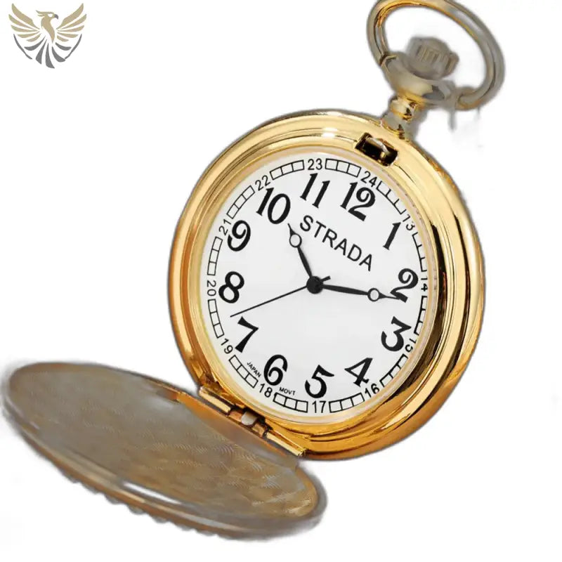 Montre Gousset Femme en or avec un design abeilles, gousset à collier élégant