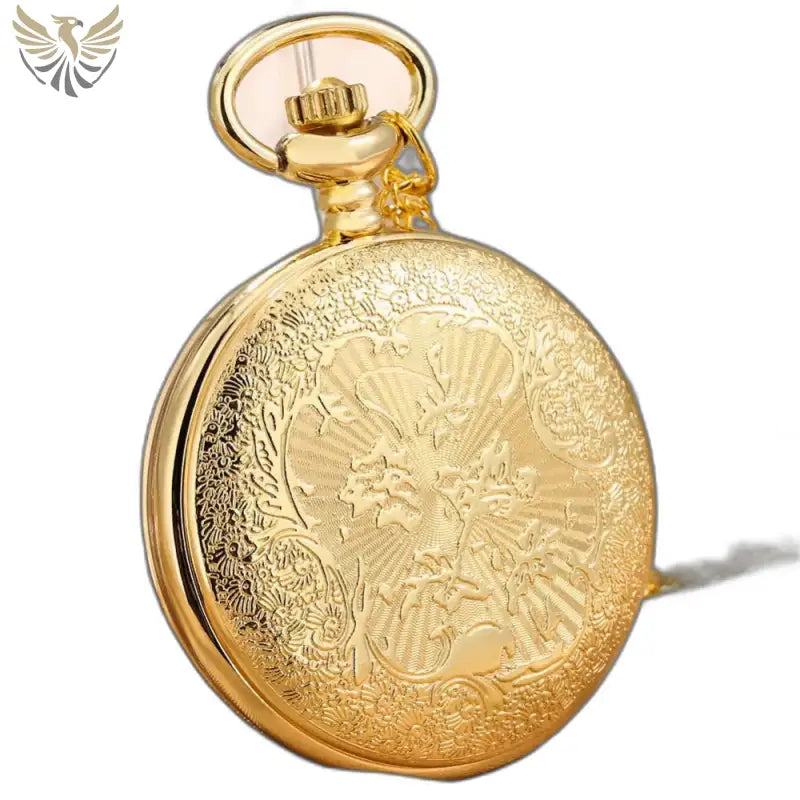 Montre gousset ornée en or, collier abeilles chic pour femme à porter