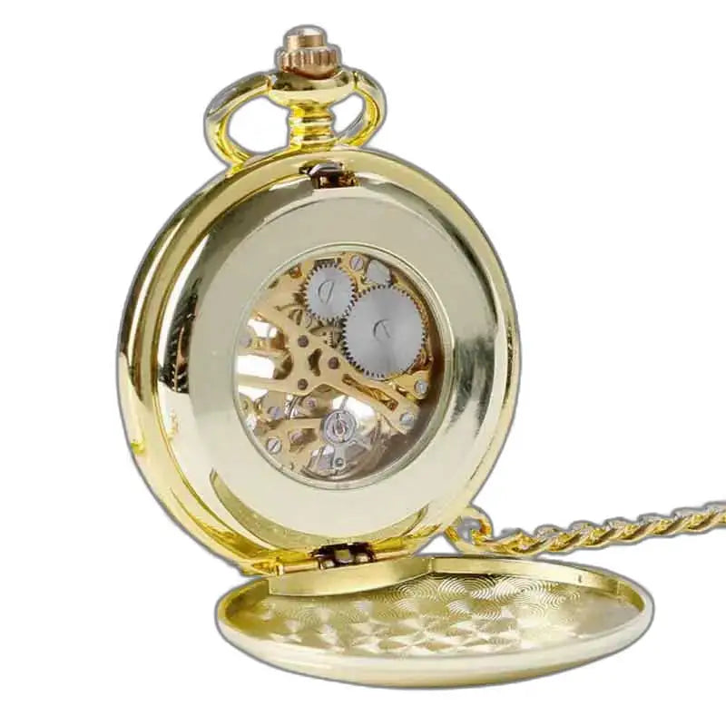 Montre Gousset Mécanique Chic Homme, montre gousset en or au design élégant