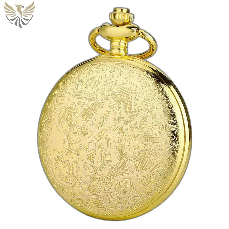 Montre Gousset Or avec design élégant de papillon et mouvement à quartz