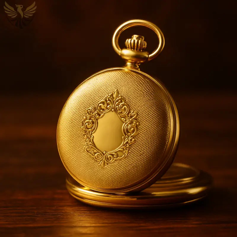 Montre Gousset Royal London Luxe Or avec un design doré et ornementé élégant