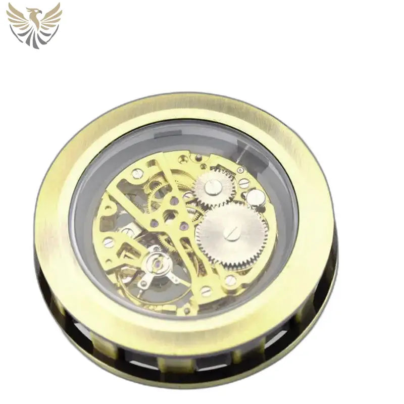 Mouvement mécanique doré de la Montre Gousset Squelette Luxe Homme Femme