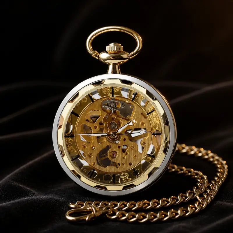 Montre à Gousset Mécanique Squelette Homme - Univers Gousset