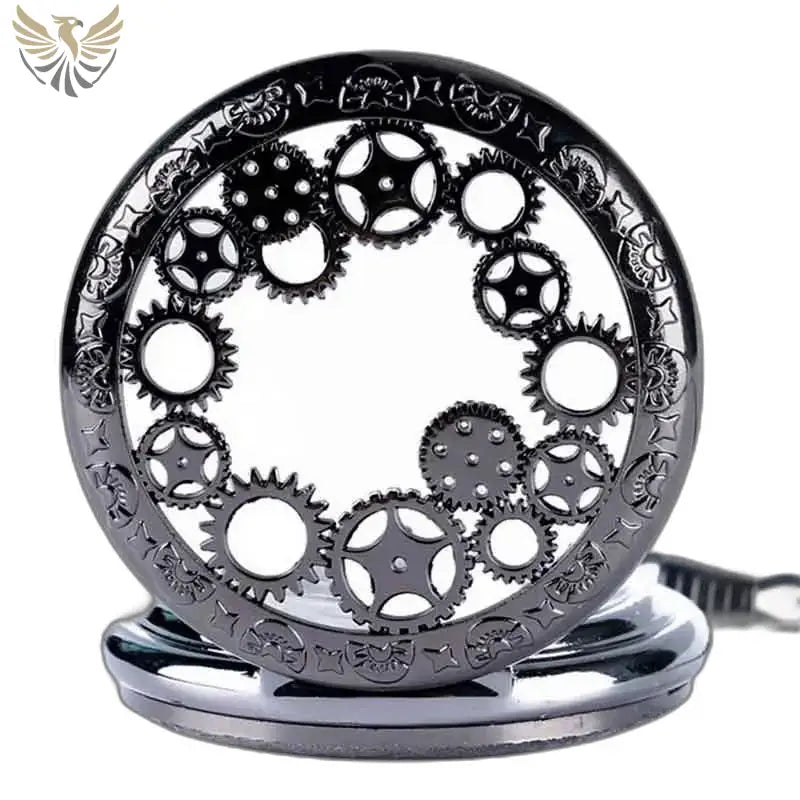 Montre Gousset Steampunk avec design de mécanisme à engrenages artisanaux