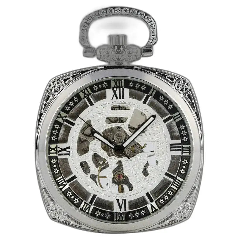 Montre homme à gousset Chic Moderne avec un élégant cadran en argent
