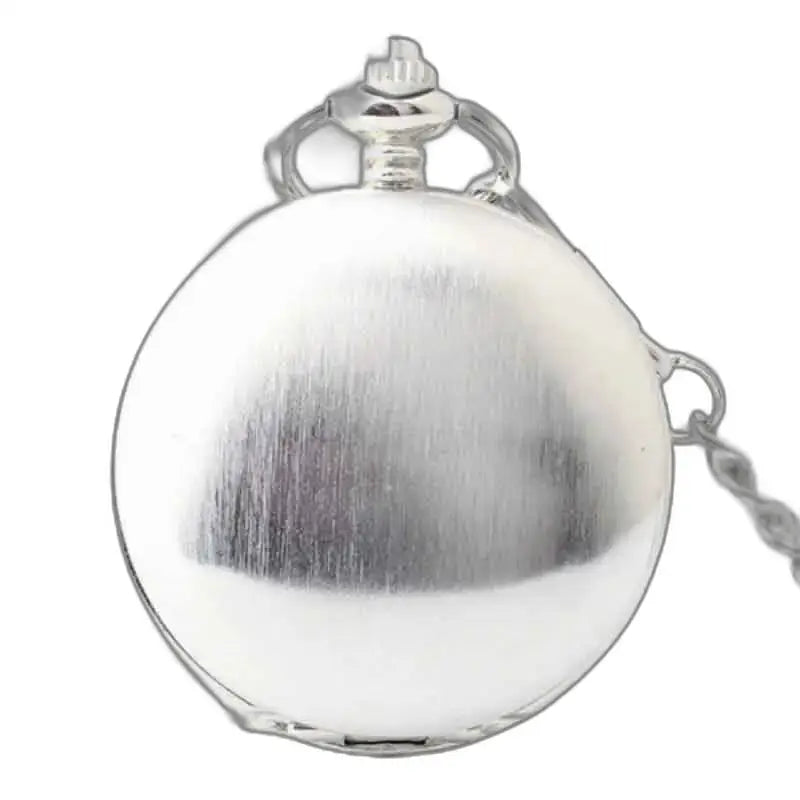Montre gousset élégante en argent avec chiffres romains pour homme, modèle Blanc