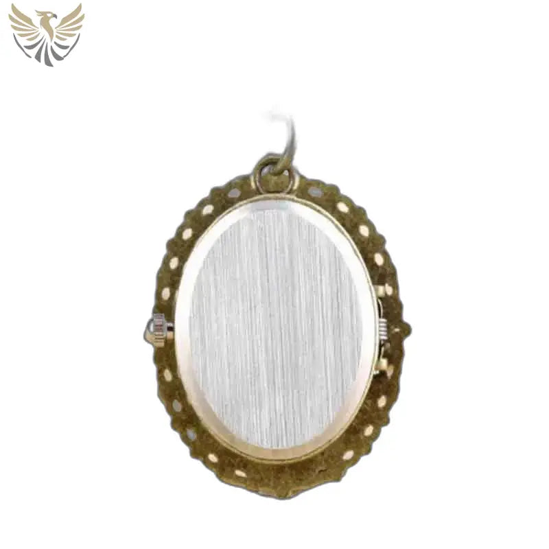 Locket ovale avec cadre orné du Pendentif Chaton Kitty pour Montre Pendentif