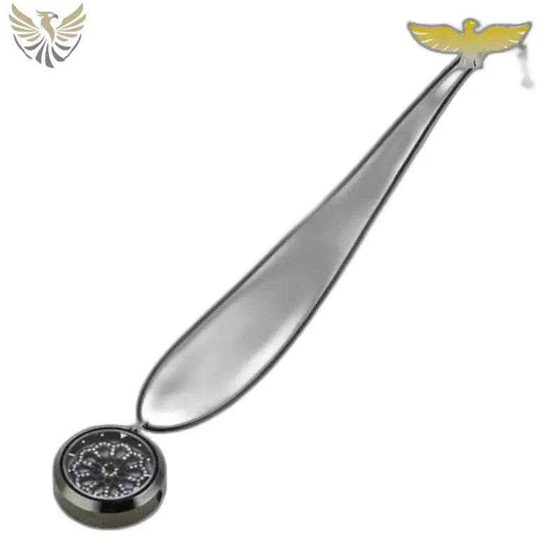 Marque-page en argent avec oiseau et médaillon pour Montre Pendentif Femme Rose Noire