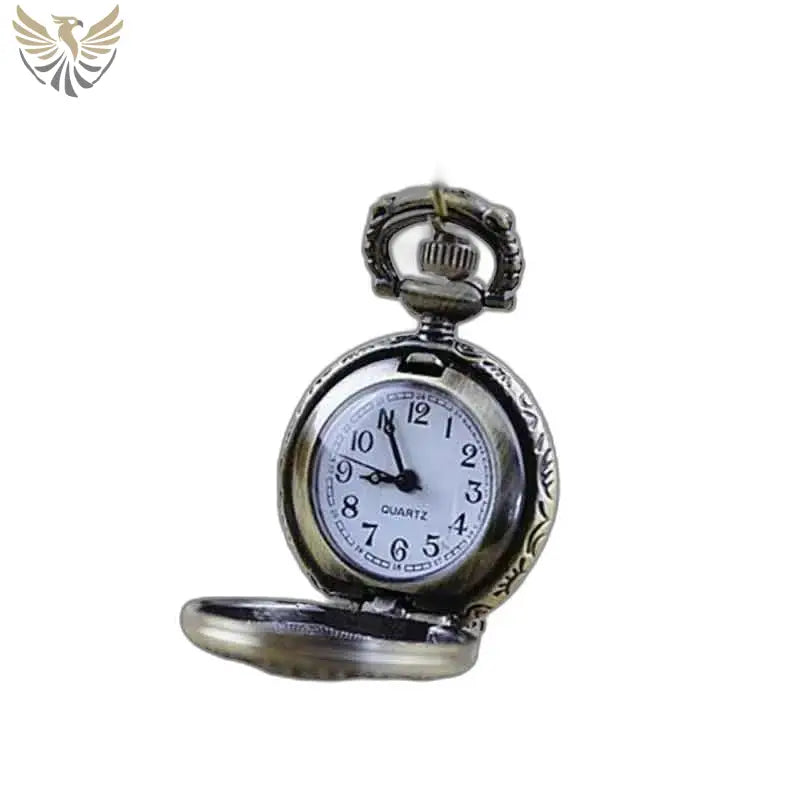 Antique-style pocket watch montre pendentif Libellule élégante pour collier