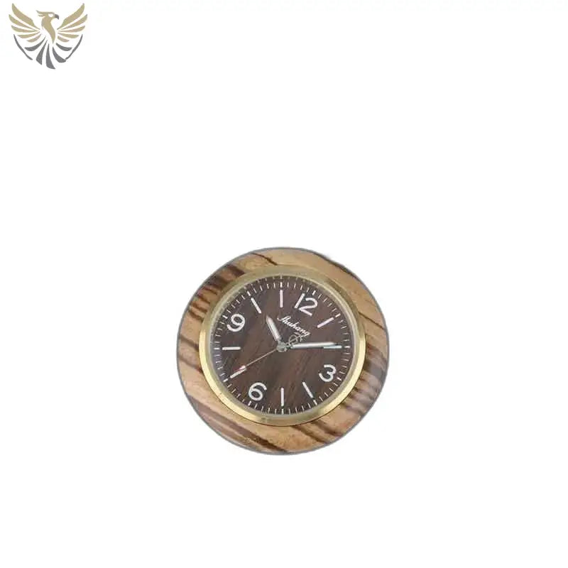 Montre Poche à Gousset Bois Zebrano Luxe avec un élégant réveil en bois rond