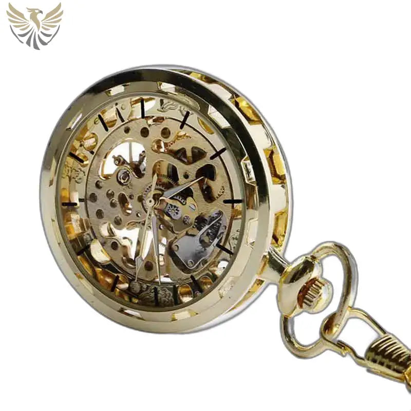 Montre Poche à Gousset Cœur D’or Luxe avec mécanisme automatique en or
