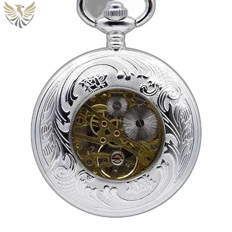 Montre Poche à Gousset Femme Nymphe Luxe avec mécanisme visible et design élégant