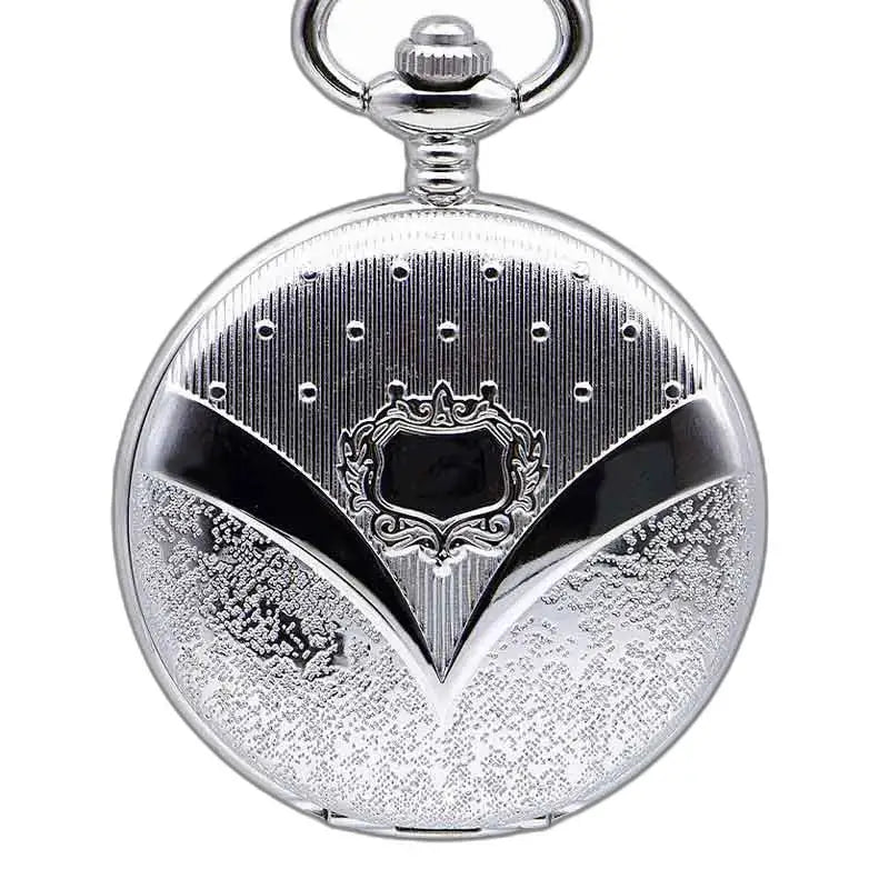 Montre Poche à Gousset Femme Nymphe Luxe, élégante montre argentée à design décoratif
