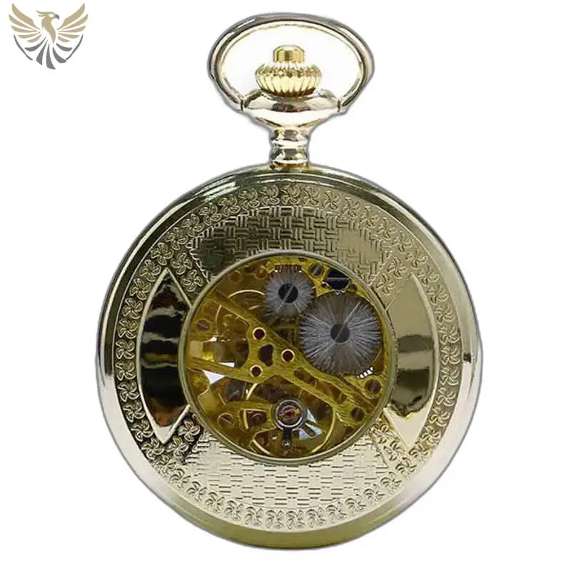 Montre Poche à Gousset Luxe Grenat D’or avec un design en or raffiné