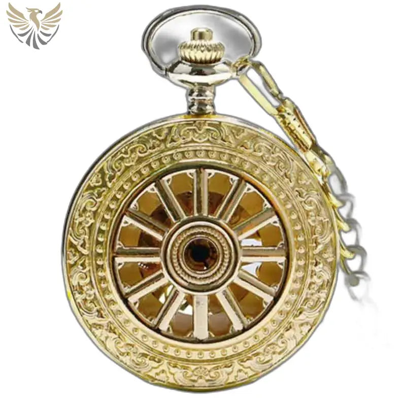 Montre Poche à Gousset Luxe Grenat D’or avec détail en or ornés