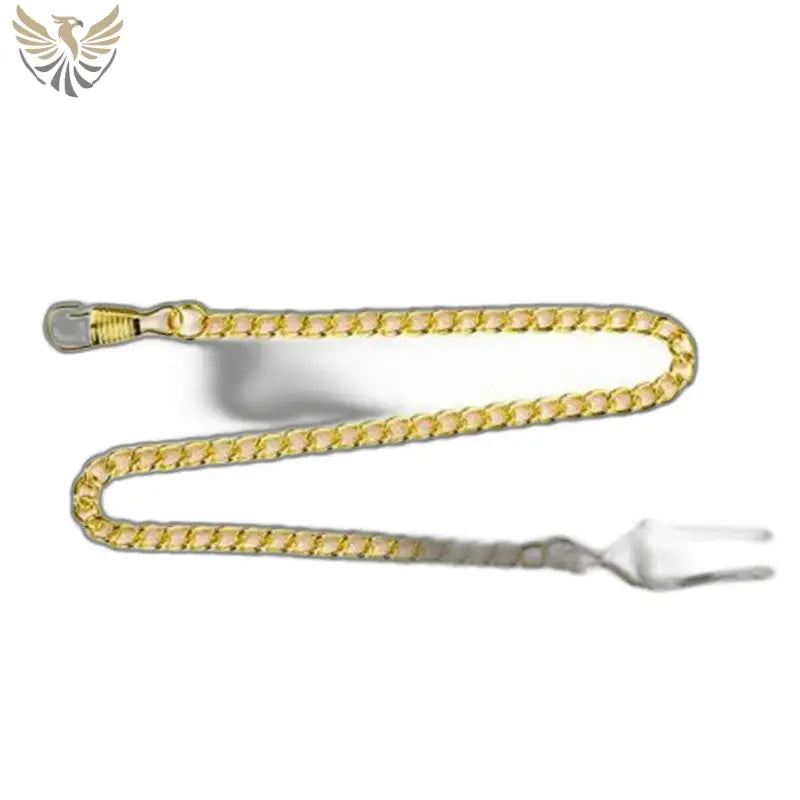 Chaîne en or avec fourchette pour Montre Poche à Quartz Hibou Diamants Or