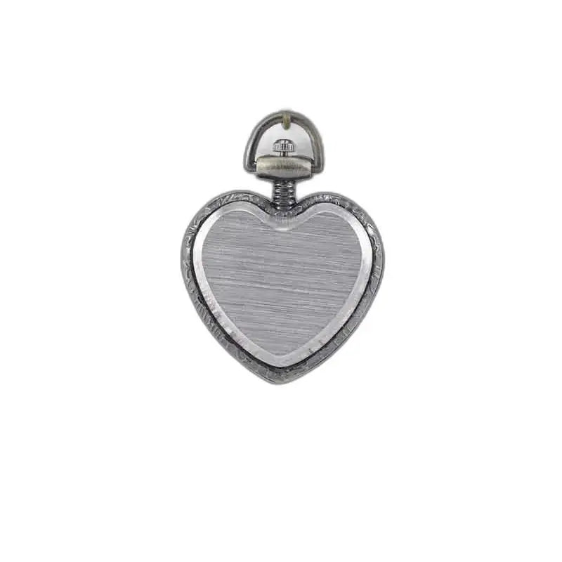Pendentif en argent en forme de cœur, Montre Sautoir Cœur Élégante Femme