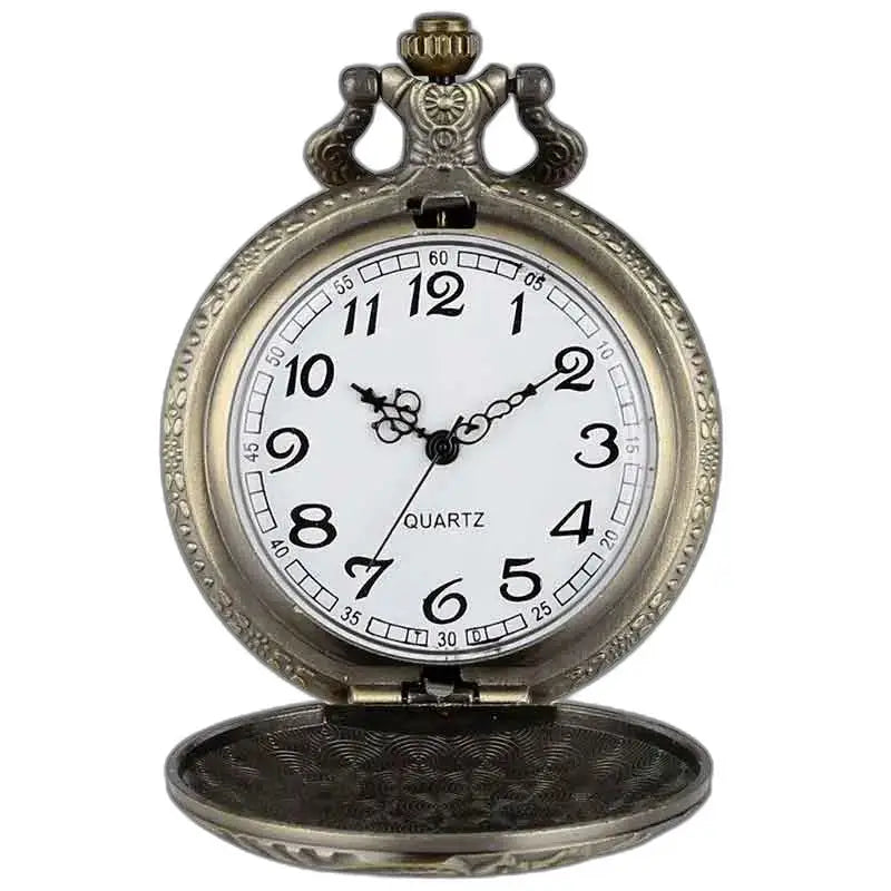 Montre Steampunk Collier avec Médaillon Ancien, élégante montre à gousset vintage