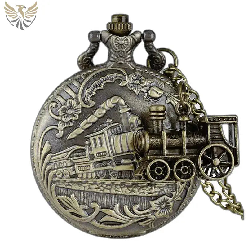 Montre Steampunk Collier avec Médaillon Ancien, montre steampunk à thème ferroviaire