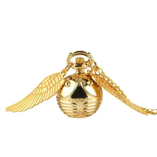 Montre à Gousset Quartz Collier Ailes Femme