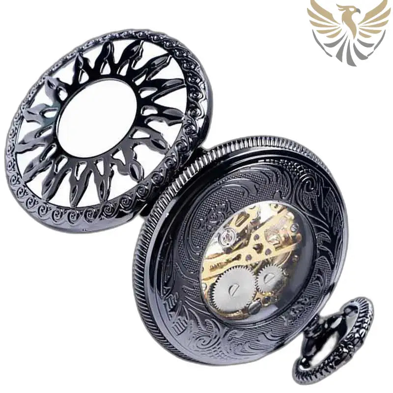 Montre de Poche à Gousset Steampunk Titane