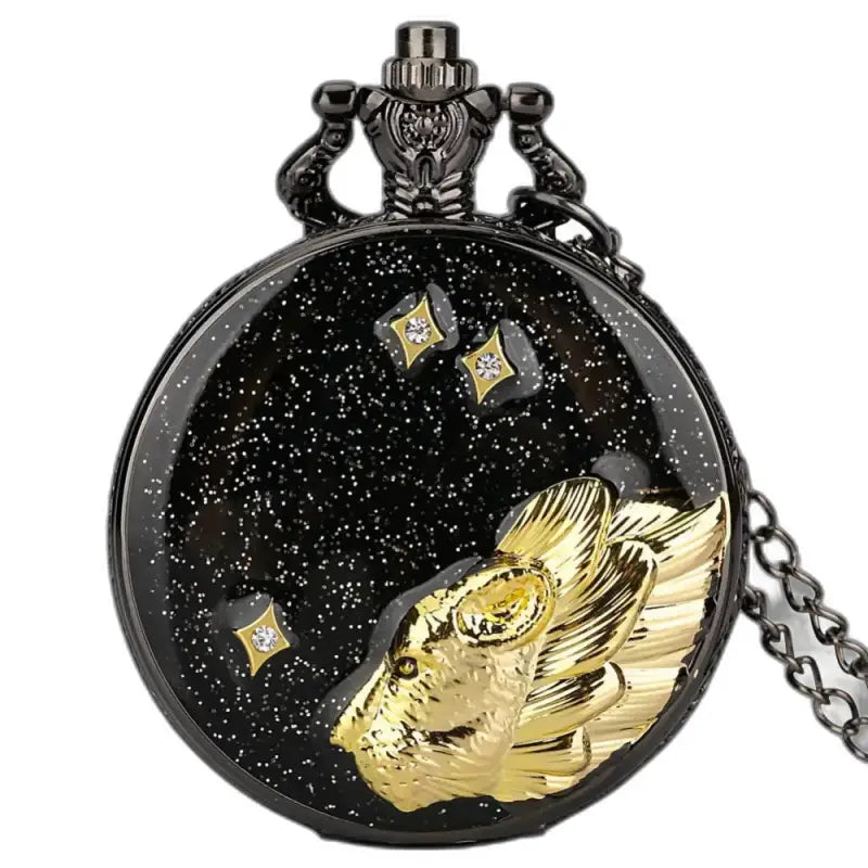 Montre Gousset Pendentif Classique Hommes Femmes - Lune