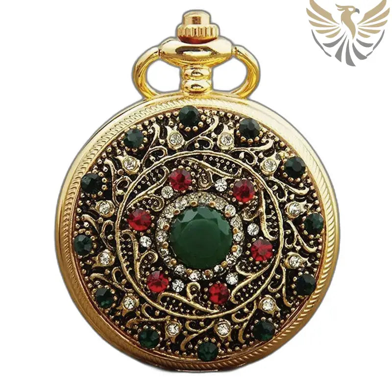 Montre Gousset Poche Collier Or et Pierres