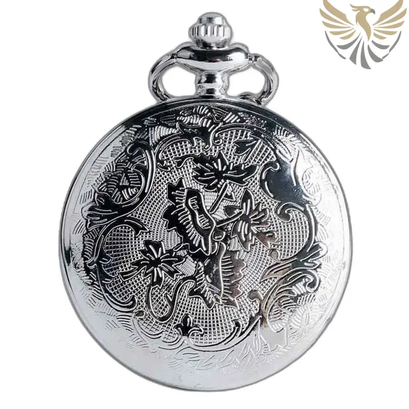 Montre Pendentif D’argent élégante avec Chaîne