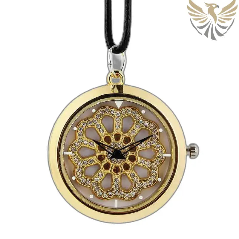 Montre Pendentif Femme Chic Dorée