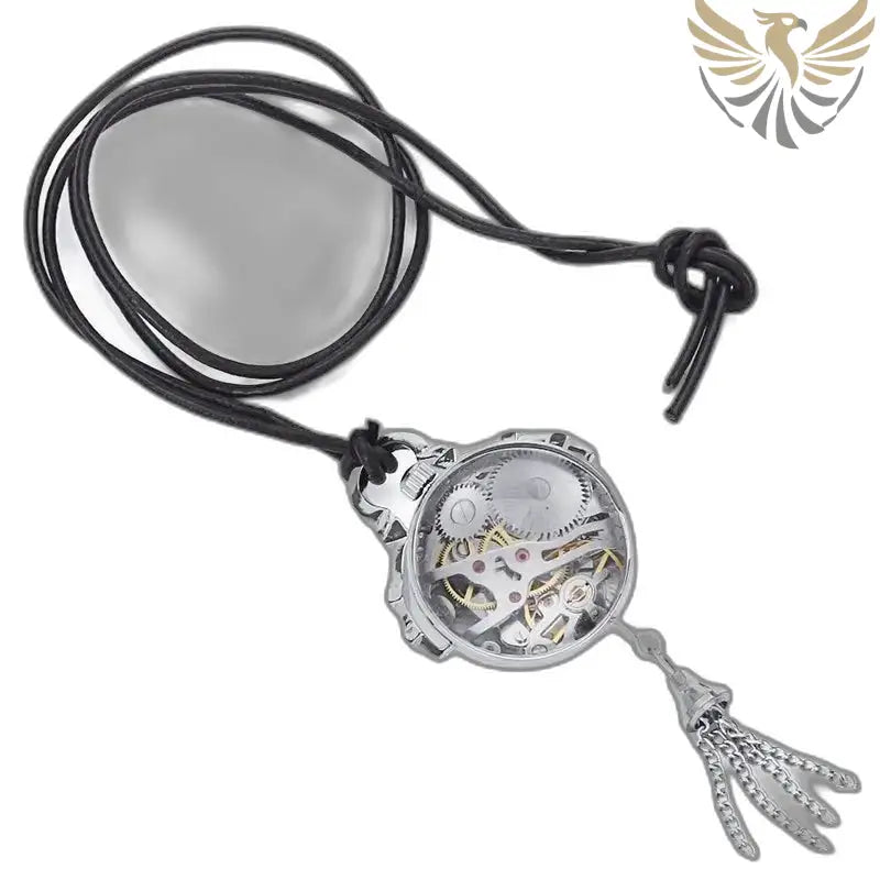 Montre Pendentif Mécanique Vintage Femme Argent Bronze