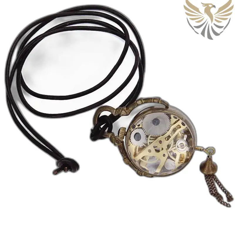 Montre Pendentif Mécanique Vintage Femme Argent Bronze