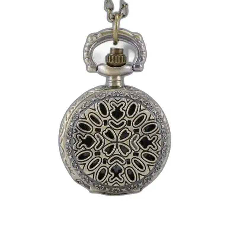 Montre Pendentif Vintage Femme Coeur Argent - 2