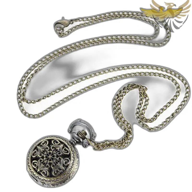 Montre Pendentif Vintage Femme Coeur Argent