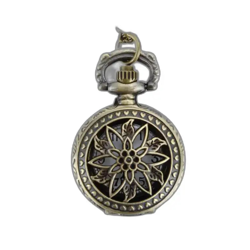 Montre Pendentif Vintage Femme Coeur Argent - 3