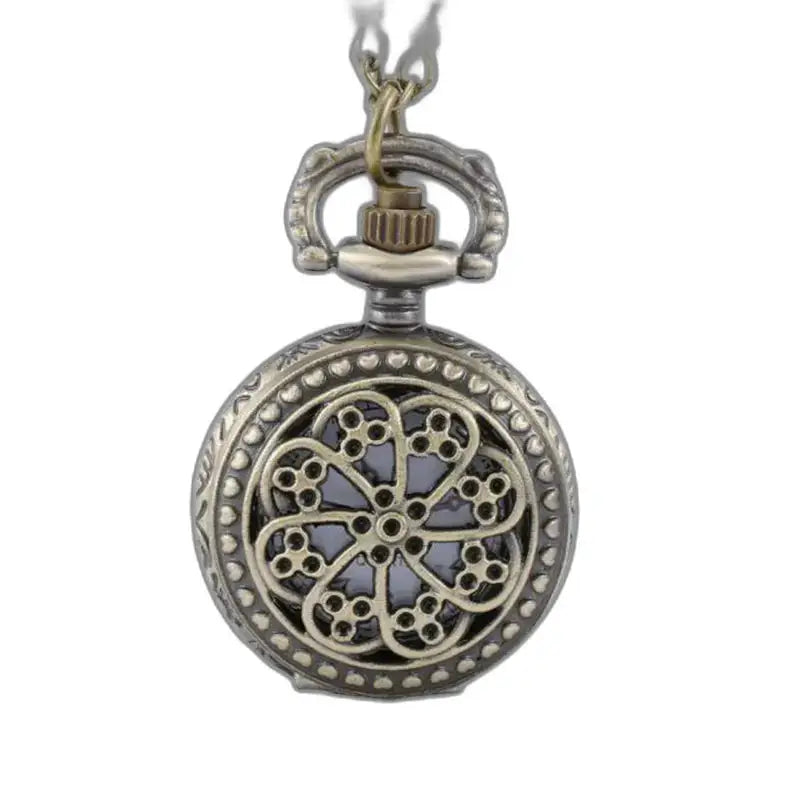 Montre Pendentif Vintage Femme Coeur Argent - 5