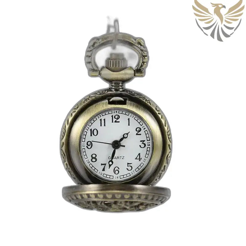 Montre Pendentif Vintage Femme Coeur Argent