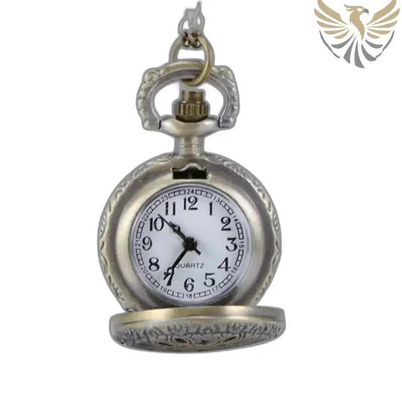 Montre Pendentif Vintage Femme Coeur Argent