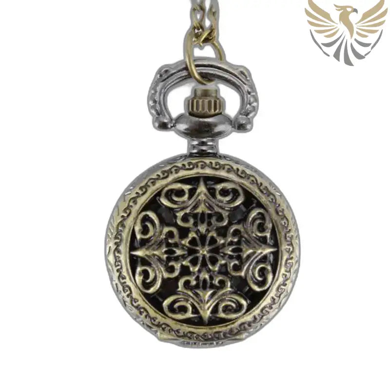 Montre Pendentif Vintage Femme Coeur Argent