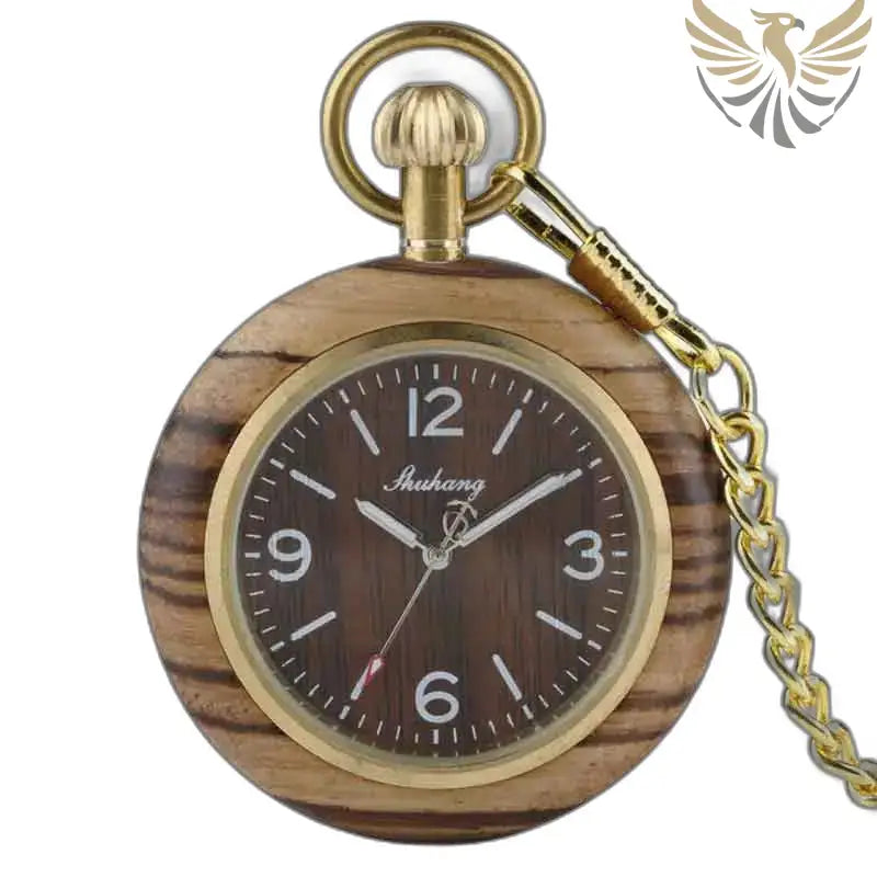 Montre Poche à Gousset Bois Zebrano Luxe