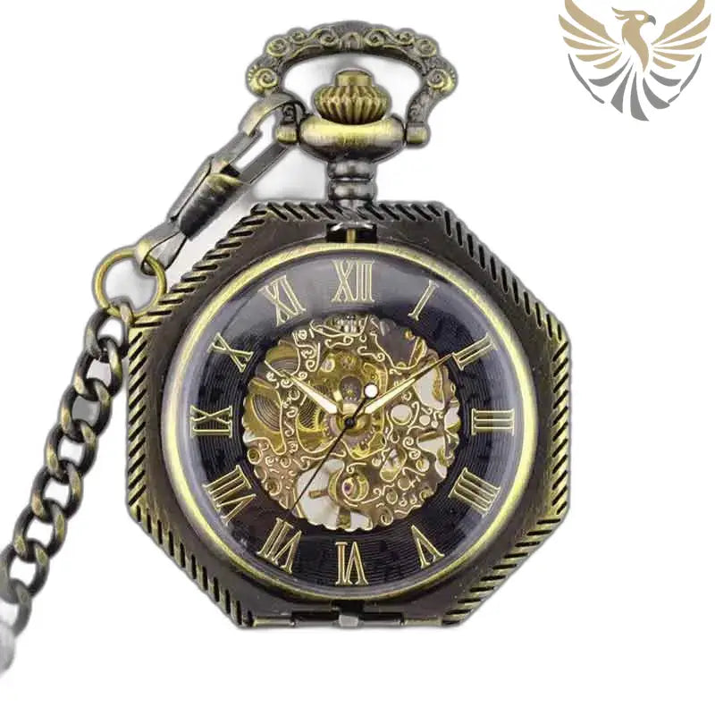 Montre Steampunk Squelette à Gousset Homme