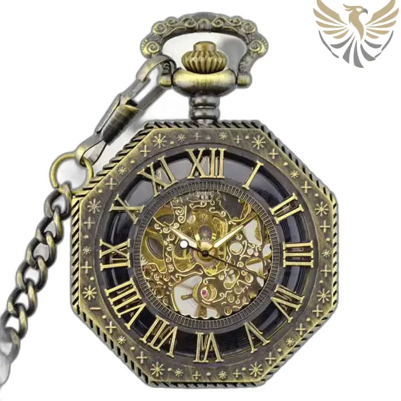 Montre Steampunk Squelette à Gousset Homme